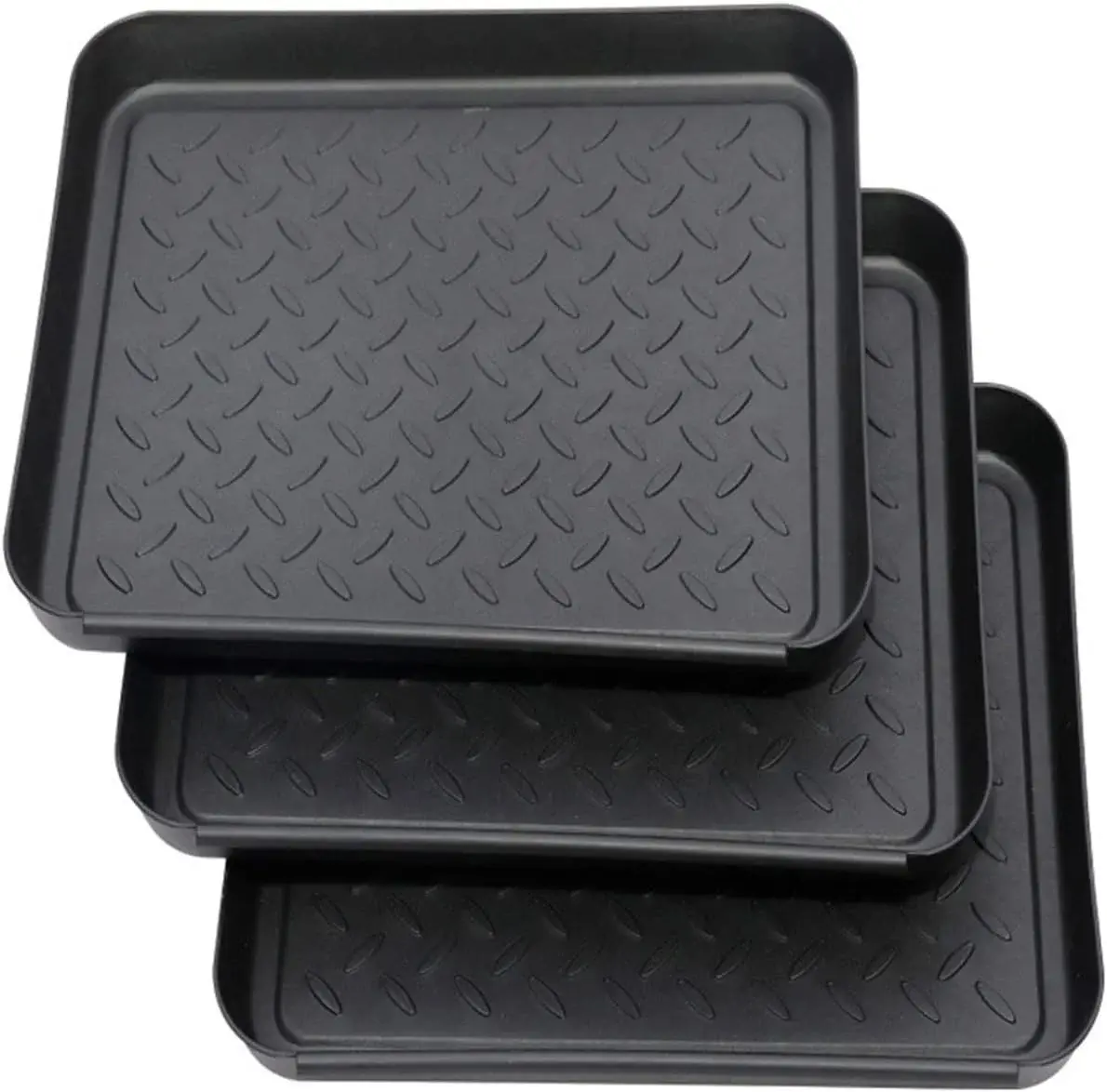 Flower Vase 3PCS Flower Pot Tray Plastic Tray Shoe Drip Mat for All Weather Indoor Or Outdoor Rain Dirty Boots Seeds Garden Tools Flower Care Home Décor