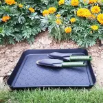 Flower Vase 3PCS Flower Pot Tray Plastic Tray Shoe Drip Mat for All Weather Indoor Or Outdoor Rain Dirty Boots Seeds Garden Tools Flower Care Home Décor