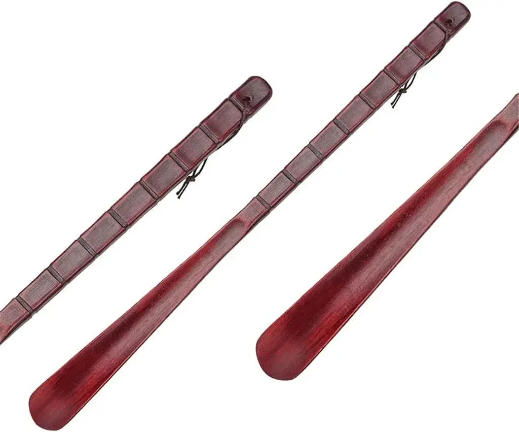 55cm 70cm Wooden Shoe Horn Flexible Long Handle Shoehorn Useful Lifter Professional Spoon Home Tools