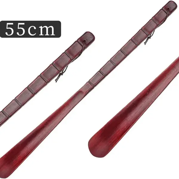 55cm 70cm Wooden Shoe Horn Flexible Long Handle Shoehorn Useful Lifter Professional Spoon Home Tools