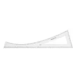 Estink 7Pcs Sewing Ruler Tailor Set, Clear High Accuracy Scale Acrylic Clothing Ruler with Transparent Design for Pattern Drafting Drawing and Fashion Design