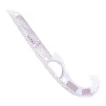 Metric Sewing Ruler, 6 Pieces French Curve Ruler for Pattern Making, Dress Makers Ruler Fashion Clear Sewing Ruler Set with Tracing Wheel for Beginners Tailors Designers