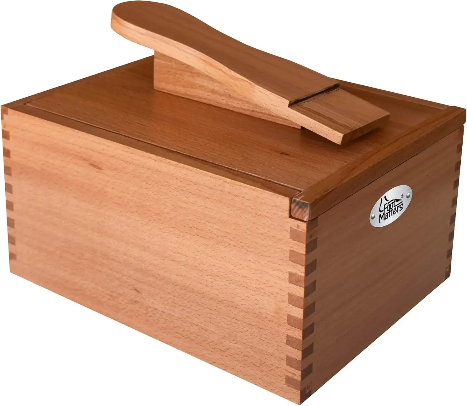 FOOTMATTERS Shoe Shine Valet Box - Hardwood Boot & Shoe Care