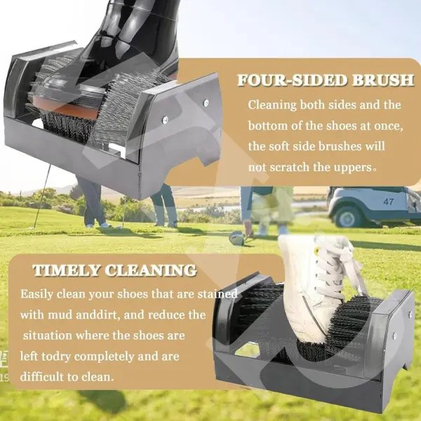 Shoe Scraper Brush - Heavy-Duty Mud Remover with Non-Slip Handle & Stable Base for Outdoor Use, Perfect for Courtyards, Gardens & Deep Cleaning, Easy to Maintain