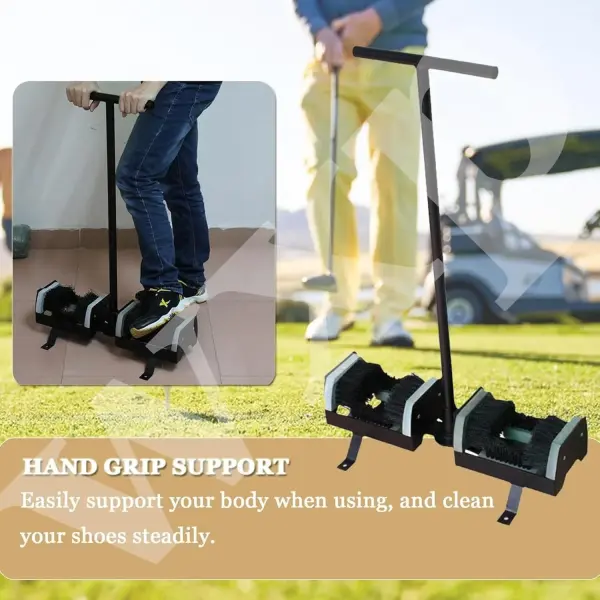 Shoe Scraper Brush - Heavy-Duty Mud Remover with Non-Slip Handle & Stable Base for Outdoor Use, Perfect for Courtyards, Gardens & Deep Cleaning, Easy to Maintain