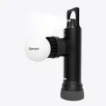 Golf Club Brush Cleaner with Water Spray Bottle and Sponge - Clean Golf Clubs Golf Balls Shoes All at Once - Heavy Duty - Golf Cleaning Device - Golf Accessories- USA Company (Matte Black)