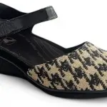 Revere Osaka Mary Jane - Premium Leather - Orthotic-Friendly Removable Insoles - Adjustable Strap - Arch Support - Stylish Wedges for All-Day Comfort