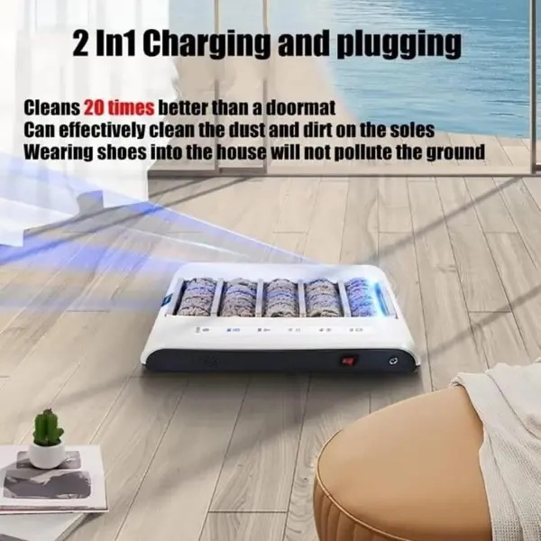 Automatic Shoe Cleaner Machine - Rechargeable Polisher with 5 Brushes, 1000Pa Suction Power, Waterless Cleaning System, Smart Automatic Induction for Effortless Shoe Care