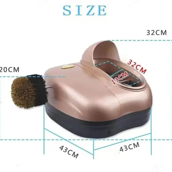 Automatic Electric Shoe Polisher Machine for Boots & Shoes, Smart Sole Brushing Device, Hotel Lobby Shine Machine, Induct Shoe Cleaning Solut
