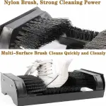 Powerful Outdoor Boot Cleaner Brush - Electric Scrubbing Brush & Heavy-Duty Shoe Scraper, Suede & Leather Cleaner, Floor-Mount Design for Ultimate Dirt Removal