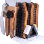FootFitter Ultimate Shoe Care Kit with Premium Shine Brushes & Suede Tools | Lifts Surface Dirt, Enhances Natural Finish & Helps Maintain Texture on Leather, Nubuck & Other Materials (Made in Germany)