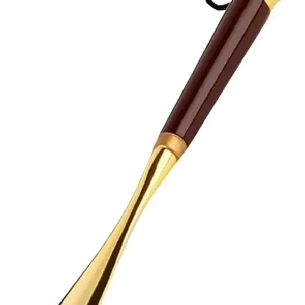Long Handle Shoe Horn for Seniors - Premium Shoe Lifter & Helper, Includes Short Handle Option & Storage Bag, Easy Grip 31x3.5cm Design for Effortless Shoe Wearing