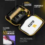 Crep Protect Sneaker Cleaner Kit - Deep Cleaning Shoe Cleaner for White Shoes, Leather, Suede, Nubuck & Canvas | Brush, Solution & Microfiber Cloth Included
