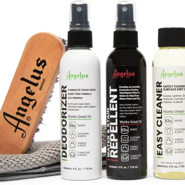 Angelus Sneaker Cleaning Kit | Shoe Cleaner Set for Sneakers, Boots, Leather, Suede | Complete Shoe Care Kit