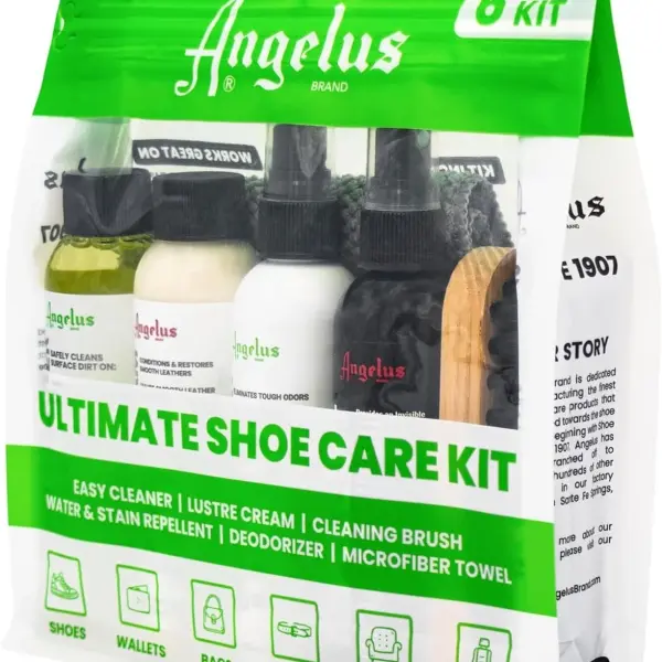 Angelus Sneaker Cleaning Kit | Shoe Cleaner Set for Sneakers, Boots, Leather, Suede | Complete Shoe Care Kit