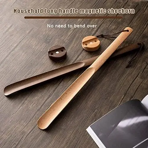 Magnetic Shoe Horn for Women & Seniors - Long Suction Helper for Easy Use at Home & Office, Ideal for Pregnant Women, Comfortable Shoe Lifter for Stability & Convenience