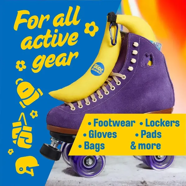 Boot Bananas Original Shoe Deodorizer & Odor Eliminator for Shoes | Long-Lasting Sneaker & Boot Deodorizer, Shoe Smell Remover, Foot Odor Eater, Gym Bag Freshener, Eco & Reusable | 6-12 Months