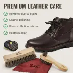 Stone and Clark Original Shoe Polish & Care Kit - Leather Shoe Shine Kit for Men & Women