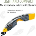 Electric Fabric Scissors, Cordless with 3 Blades (2 All-Purpose + 1 Shoe Pattern), Rechargeable Cutter for Sewing, Cardboard, Leather, Craft Cutting Tools (2Pcs All-Purpose Blade+1Pcs Shoe Blade)