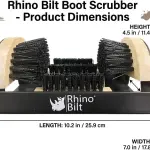 Boot Scraper, Outdoor Shoe Scrubber Cleaner, Heavy Duty Boot Brush, Deluxe Extra Wide