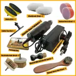 JSEIAJB Shoe Brushes Adjustable Speed Electric Polisher Kit Clean Dust Leather Care Shine Set Polishing Boot