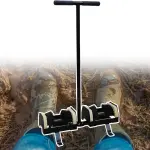 Double-Sided Boot Scraper with Stiff Bristles - Ultimate Mud Remover for Rain Boots, Hiking Shoes, and Cleats - Perfect for Farms, Gardens, and Outdoor Entrances