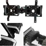 Double-Sided Boot Scraper with Stiff Bristles - Ultimate Mud Remover for Rain Boots, Hiking Shoes, and Cleats - Perfect for Farms, Gardens, and Outdoor Entrances