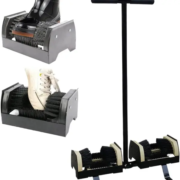 Double-Sided Outdoor Boot Scraper with Handle - Effective Mud Remover for Farms, Gardens, and Entrances - Universal Shoe Cleaning Tool for All Footwear