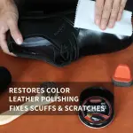 Black Brown Shoe Polish Kit Saddle Soap Mink Oil Shoe Shine Kit Boots Leather Conditioner Cream Wax Care Set