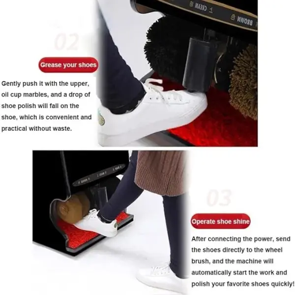 Fully Automatic Shoe Polisher, Household Electric Shoe Brush Machine, Hotel Stainless Automatic Machine