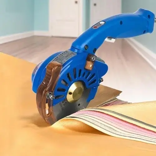 Electric Rotary Fabric Cutter - Adjustable Speed, Efficient for Multi-Layer Fabric and Leather, Ideal Sewing Tool