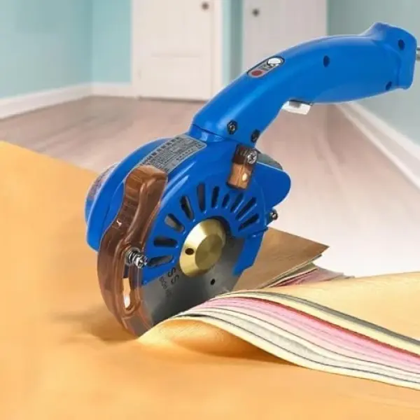 Electric Rotary Fabric Cutter - Adjustable Speed, Efficient for Multi-Layer Fabric and Leather, Ideal Sewing Tool