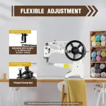 Hand Cobbler Sewing Machines, Leather Patcher Industrial Leather Sewing Machine Heavy Duty Shoe Repair Machine Sewing Speed 500stitches/Min for Sewing and Repairing Thick Materials