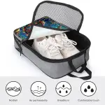 Ocean Seahorse 52 Shoe Bag Travel Shoe Storage Pouch Portable Shoes Bags with Zipper Handle 13.7X9.4 In