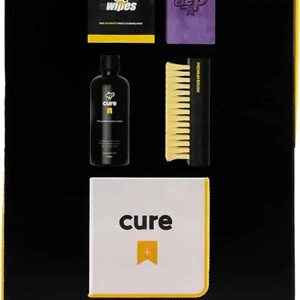 Crep Protect Shoe Care Pack - COMPACT Premium Sneaker Cleaning Kit with 9 x Sneaker Wipes, 1 x Suede & Nubuck Eraser, 3.38 Oz Cleaning Solution, Microfibre Cloth & Brush
