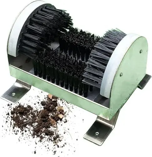 Heavy Duty Boot Scrubber - Stainless Steel Mud Remover for Entryways, Gardens & Patios - Efficient Shoe Cleaner for Indoor/Outdoor Use, Perfect for Outdoor Enthusiasts