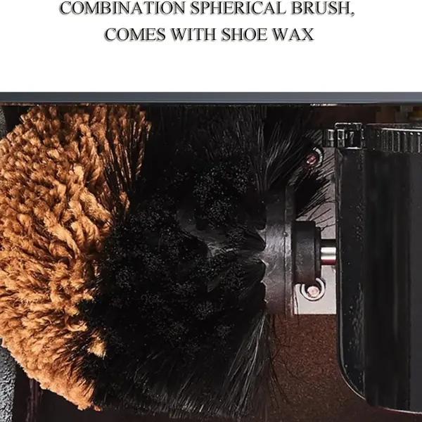 Shoe Shine Machine Automatic Metal Leather Shoe Shine Machine Combo Brush with Electric Induction Mall (Color: Style 1) (Style 1) (Style 2)