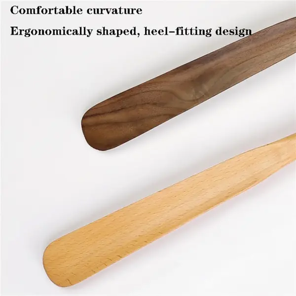 Long Handle Shoe Horn Boot Spoon Lightweight Wooden Easy Wear Helper for Seniors, Adults, Kids, Pregnant Women, Shoe Spoon Shoes Horn Boot Spoons Dressing Aid Tool,A75