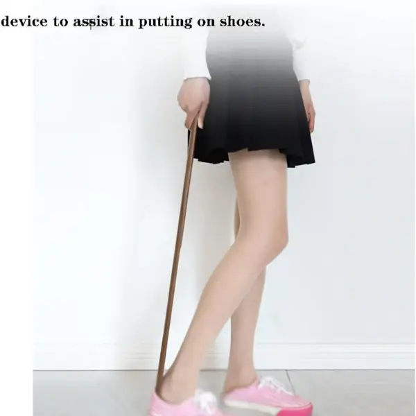 Long Handle Shoe Horn Boot Spoon Lightweight Wooden Easy Wear Helper for Seniors, Adults, Kids, Pregnant Women, Shoe Spoon Shoes Horn Boot Spoons Dressing Aid Tool,A75