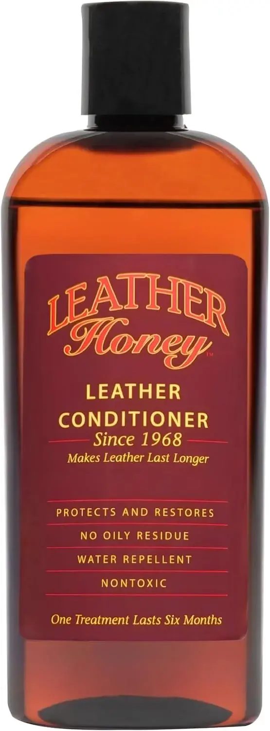 Leather Honey Leather Conditioner, Since 1968. For All Leather Items Including Auto, Furniture, Shoes, Purses and Tack. Non-Toxic and Made in the USA / 8 Fl Oz (Pack of 1)
