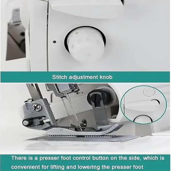 Digital Pressure Adjustment Coverstitch Sewing Machine, Industrial Adjustable Stitch Length, Precision Seam Sewing, Heavy-Duty Stitching for Professionals
