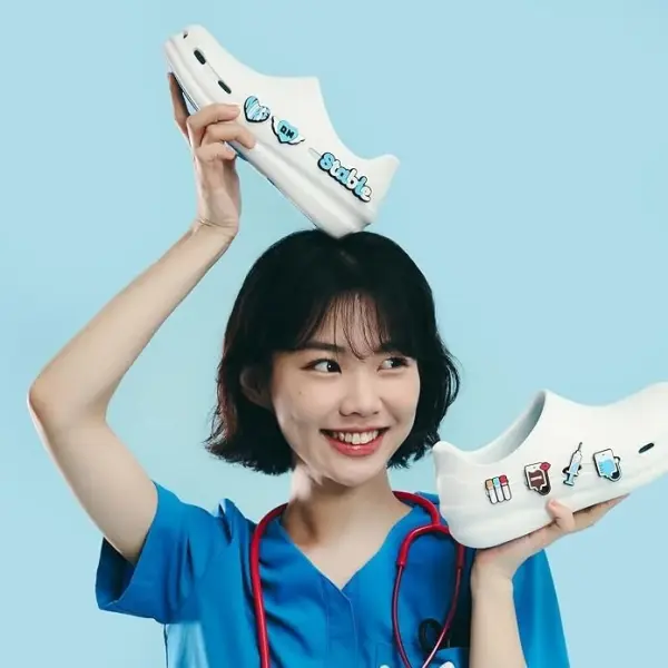 Nursing Themed Shoe Charms Accessories Compatible Only with NURSTEP Work Clogs & Mules Fun Decoration Items for Healthcare Medical Hospital Professionals and Operating Room