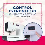 Bernette B37 Computerized Sewing Machine with LCD Display | Advanced Sewing & Quilting | 50 Stitches, One-Step Buttonhole, Automatic Needle Threader, Free Arm, LED Light |Adjustable Stitches