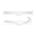 Curve Ruler Set for Pattern Making and Sewing, 2pcs French Curve Plastic Rulers for Clothing Design and Tailoring, Sewing Tools for Fashion Designers and Quilting