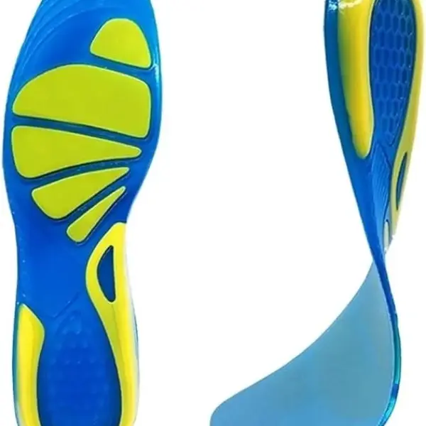 JSEIAJB Sport Running Silicone Gel Insoles for Feet Man Women Massaging Shock Absorption Orthopedic Soles