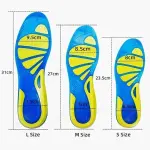 JSEIAJB Sport Running Silicone Gel Insoles for Feet Man Women Massaging Shock Absorption Orthopedic Soles