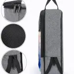 Watercolor Hamster Shoe Bag Travel Shoe Storage Pouch Portable Shoes Bags with Zipper Handle 13.7X9.4 In