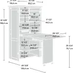 Sauder Miscellaneous Storage Craft & Sewing Armoire, Pacific Maple finish