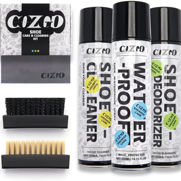 COZGO Protect Shoe Protector Spray, Rain & Stain Waterproof Shoe Spray, Nano Protection for Sneaker, Suede, Leather,10.15FlOz