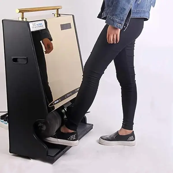 Electric Shoe Polisher Machine, 145W Fully Automatic Induction Shoe Polishing Machine, Stainless Steel Body, Polishing Fiber Soft Brush, Automatic Induction, for Home Hotel Bank